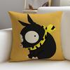 Fun RRanma S Cushion Cover Breathable and skinfriendly linen pillowcase square removable and washable cushion