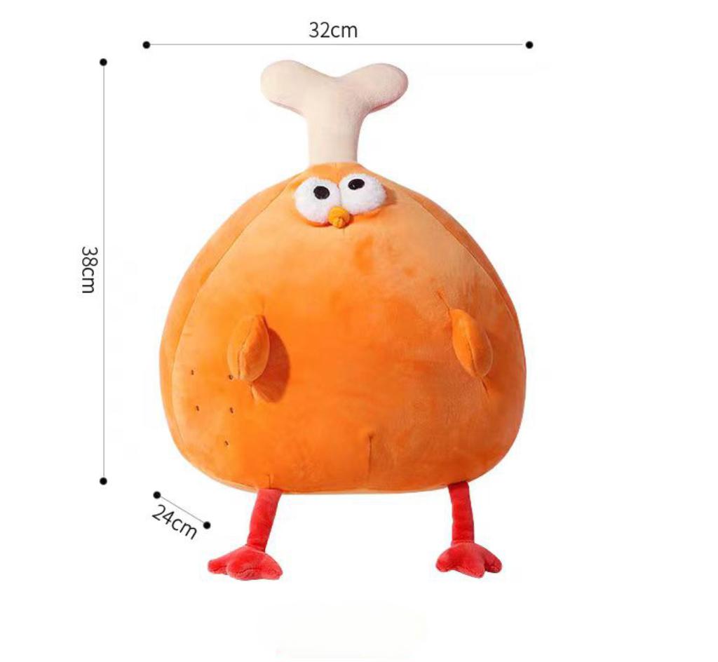 Милая плюшевая кукла с куриными ножками, очень мягкая и милая кукла-компаньон с фруктовой курицей