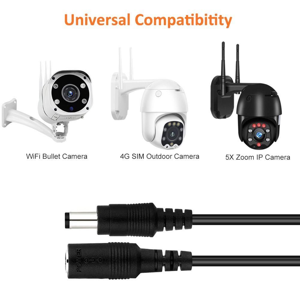 Female To Male Plug Adapter Extension Cable Cable For Camera Router Power Cord Extended Wire