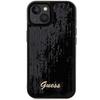 Guess Sequin Script Metal Case For Iphone 14 / 15 / 13 - Black