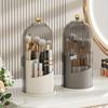 1pc 360° Rotating Birdcage Cosmetic Storage Box with Detachable Mini Cabinet - Dustproof and Easy To Clean