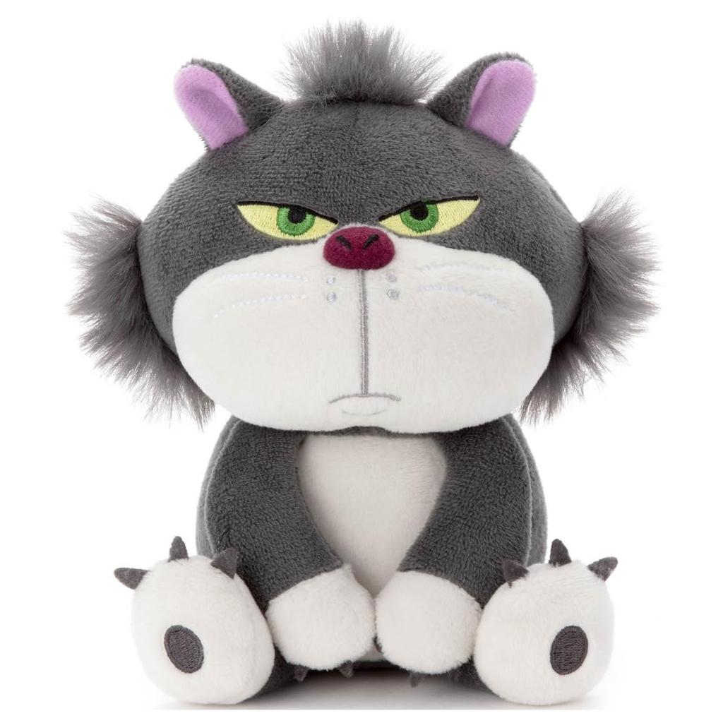 Disney Character Washable Beans Collection Lucifer Plush Toy, Approximately 15cm Tall