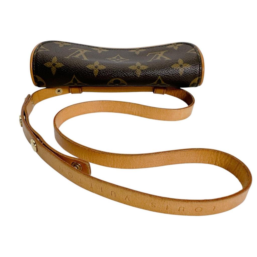 LOUIS VUITTON Monogram Florentine Waist bag Pochette Monogram canvas Brown Used