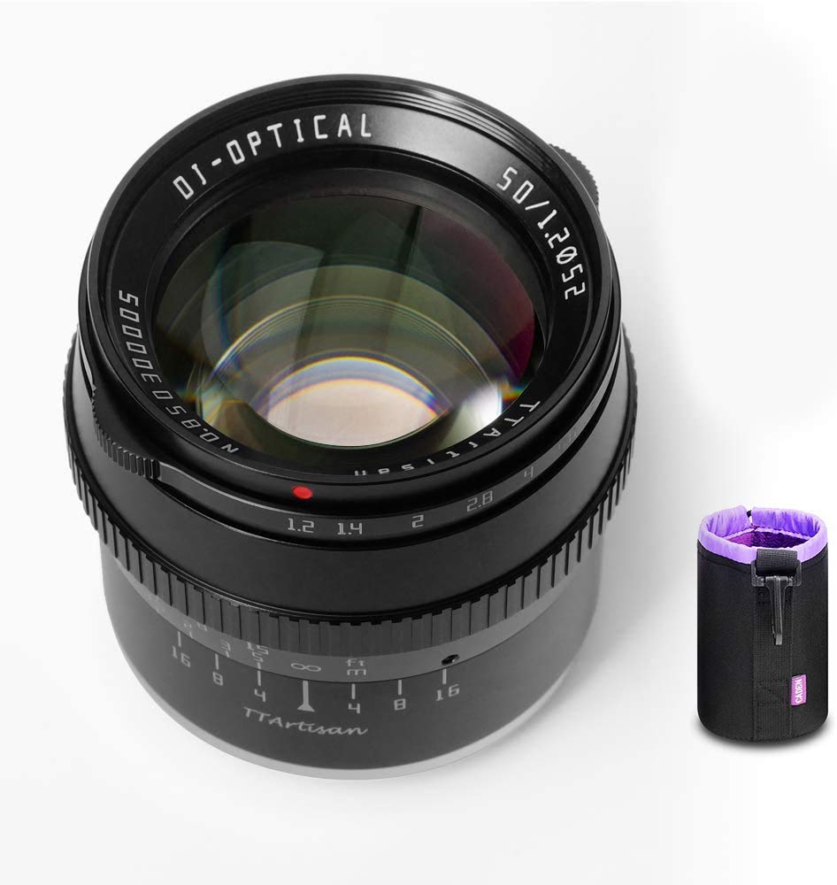 Meisho Optical TTartisan 50mm Large Aperture Manual Focus Prime Lens for Fujifilm Cameras F1.2 APS-C X-mount
