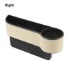 Car Organizer Seat Gap Slit Box With Charging Hole Leather Car Seat Gap Storage Box