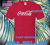 НОВАЯ Футболка ПРЕМИУМ Футболка С ЛОГОТИПОМ COCA-COLA СМЕШНАЯ UNISEX РАЗМЕРЫ ОТ S ДО 5XL