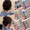 6Pcs Girl Hairpin Matte Color Rectangular Hair Clips Stable Non-Slip BB Clip Face Slimming Versatile Hair Styling