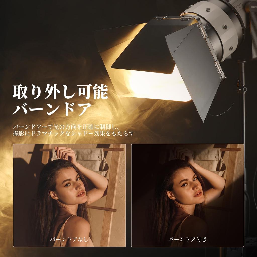 Фокусирующая линза Френеля NEEWER с креплением Bowens с переменным углом луча и шторками для CB300B CB300C CB200 CB200B CB200C AS600B 600 Вт LED Video CSF10