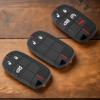 Silicone Car Key Case Cover for Jeep Renegade Compass Grand Cherokee for Chrysler Wrangler for Dodge Challenger Journey Charger