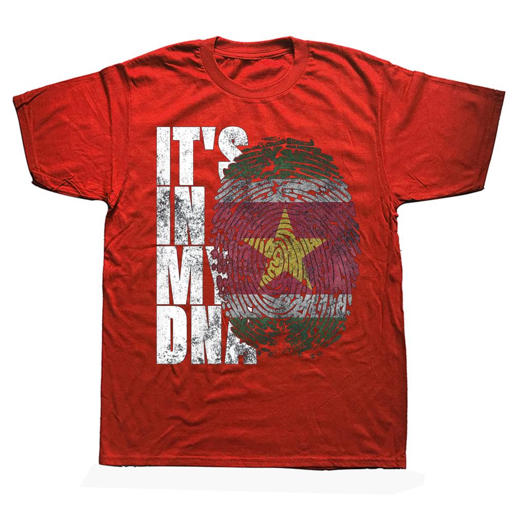 It's In My DNA Suriname Surinamese Flag T Shirts Summer Graphic Streetwear Short Sleeve Birthday Gifts T-shirt Unisex Clothing