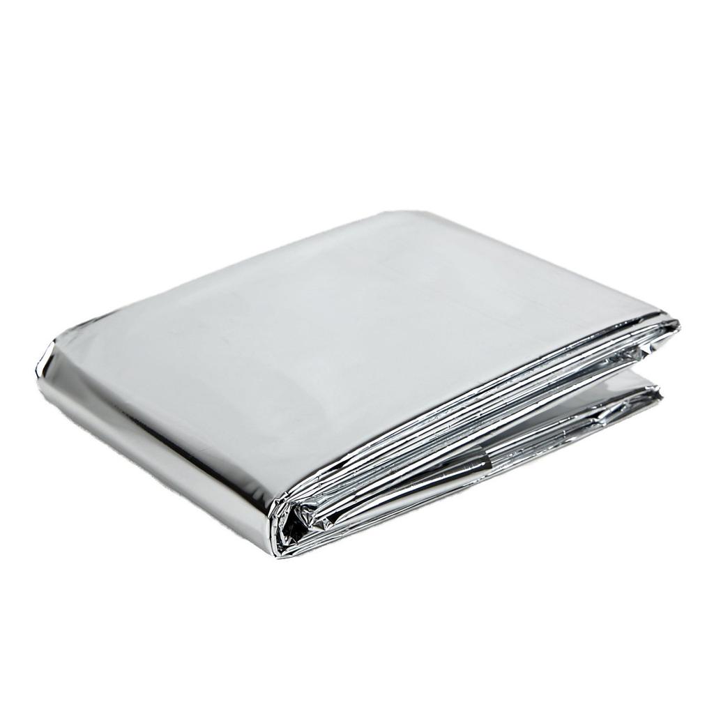 Eco Ride World Aluminum Sheet Emergency Sheet Survival Sheet Disaster Prevention Stockpiling Thermal Camping Cold Protection (50) Sb_123