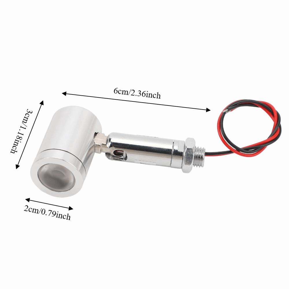 2 Pack 1W Miniature Spot Lights Silver Accent Up Lights Energy Saving LED Spot Lights  Hallway