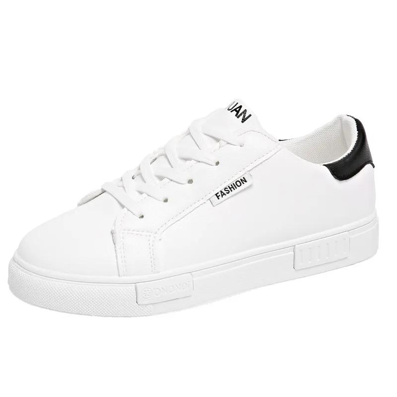 Fashion 2024 Ladies Shoes Lace Up Women's Vulcanize Shoes Plus Size Women Sneakers Mixed Colors Round Toe Flat with Female Casual Shoes