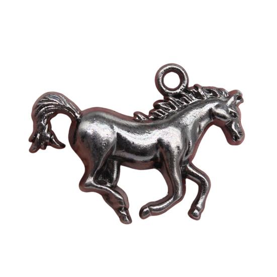 Metal Horse Pendant Retro Horse Charm Vintage Running Horse Pendant for Jewelry Making DIY Earrings Keychains Necklaces Craft Projects