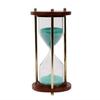 Песочные часы из морской латуни и дерева, песочные часы, идеальные для упражнений, приготовления чая, 5 минут, 13,97 см, выставочный образец