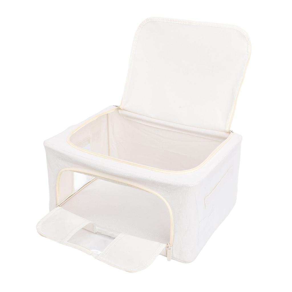 Контейнеры для хранения тканей, многоцелевые, большой емкости, складные, утолщенные, из хлопка и льна, со стальным каркасом