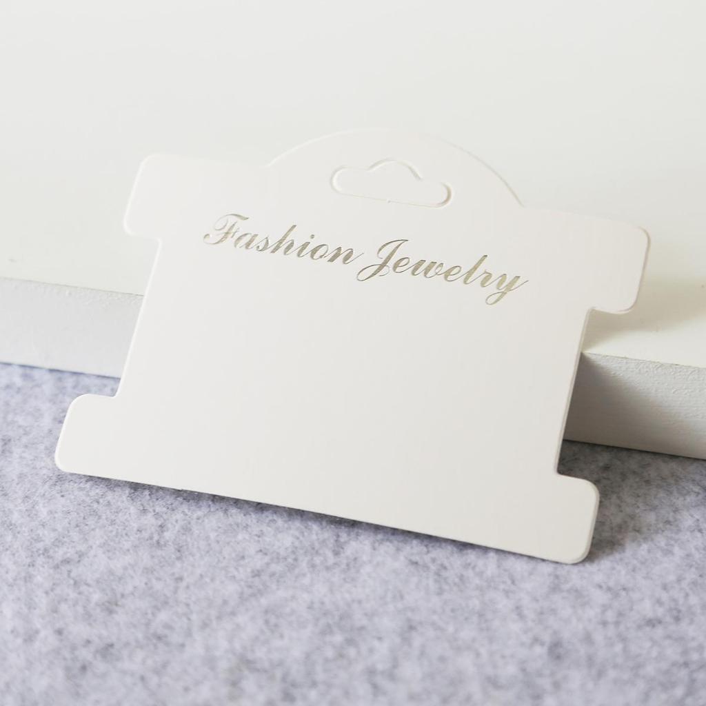 100 шт./пакет, крафт-бумага, лента для волос, упаковка для карточек, ПВХ-бирки, демонстрационные карты для ювелирных изделий, серьги, браслет, ожерелье, подвесные открытки