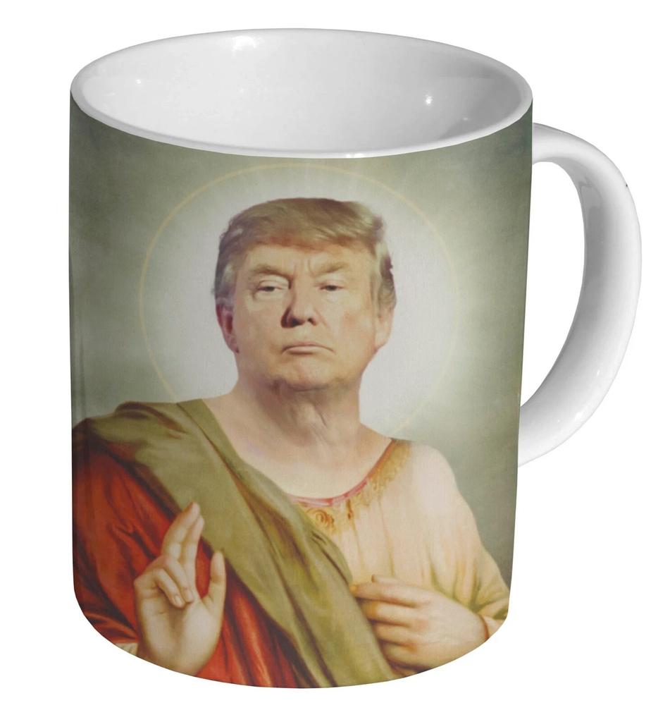Дональд Трамп Святая Забавная Кружка Кофейная Чашка