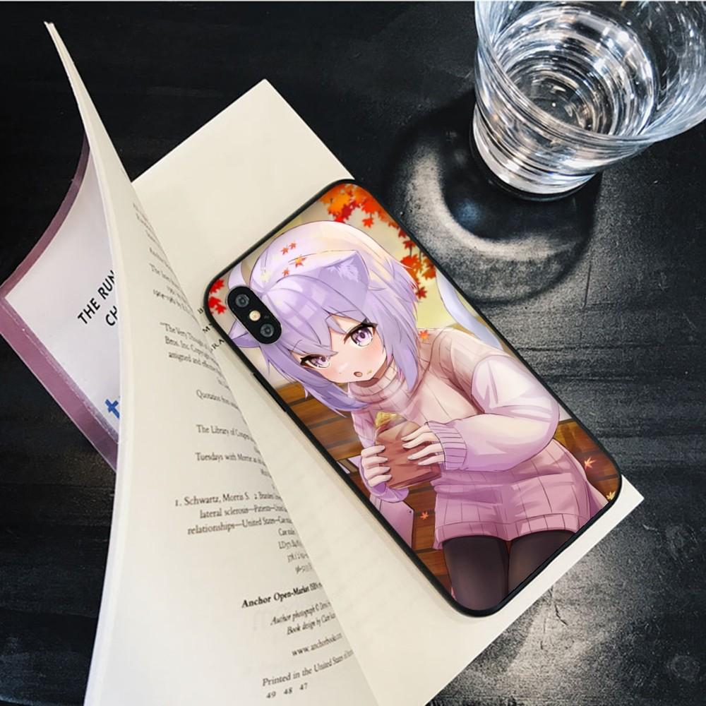 Чехол для телефона Kawaii Nekomata Okayu для iPhone 15 8 7 6 6S Plus X SE 2020 XR XS 14 11 12 13 Mini Pro Max