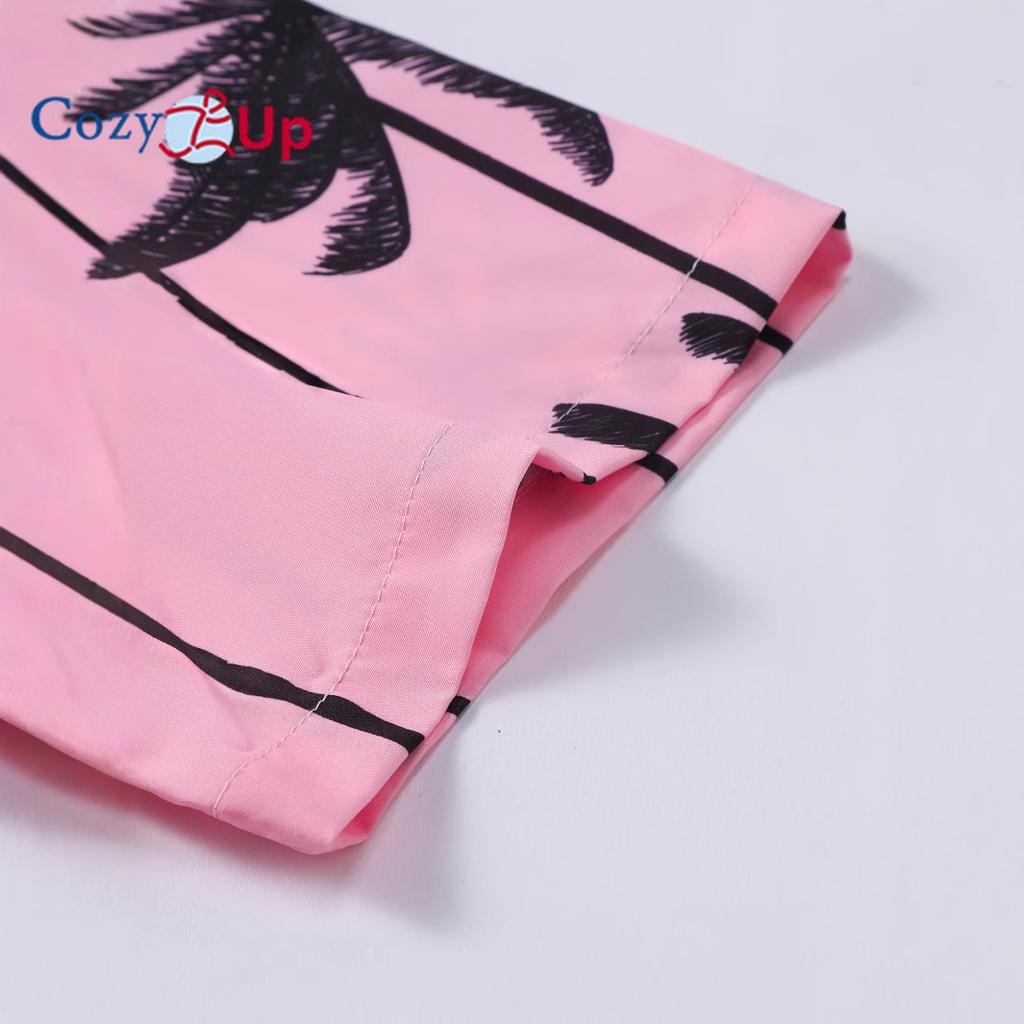 Мужская рубашка с коротким рукавом, озерно-голубая, черная, розовая, в полоску, принтованная, мужская, летняя, повседневная, 2025 г., новинка