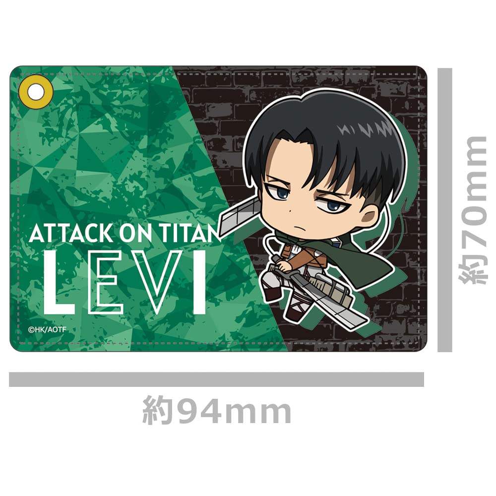 Attack On Titan Synthetic Leather Pass Case H [Levi]