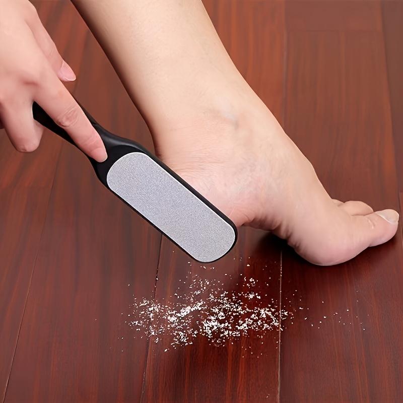 1 шт. Пемза для ног из нержавеющей стали, двусторонняя, средство для удаления мозолей, профессиональные инструменты для педикюра, скраб для ног, средство для удаления омертвевшей кожи