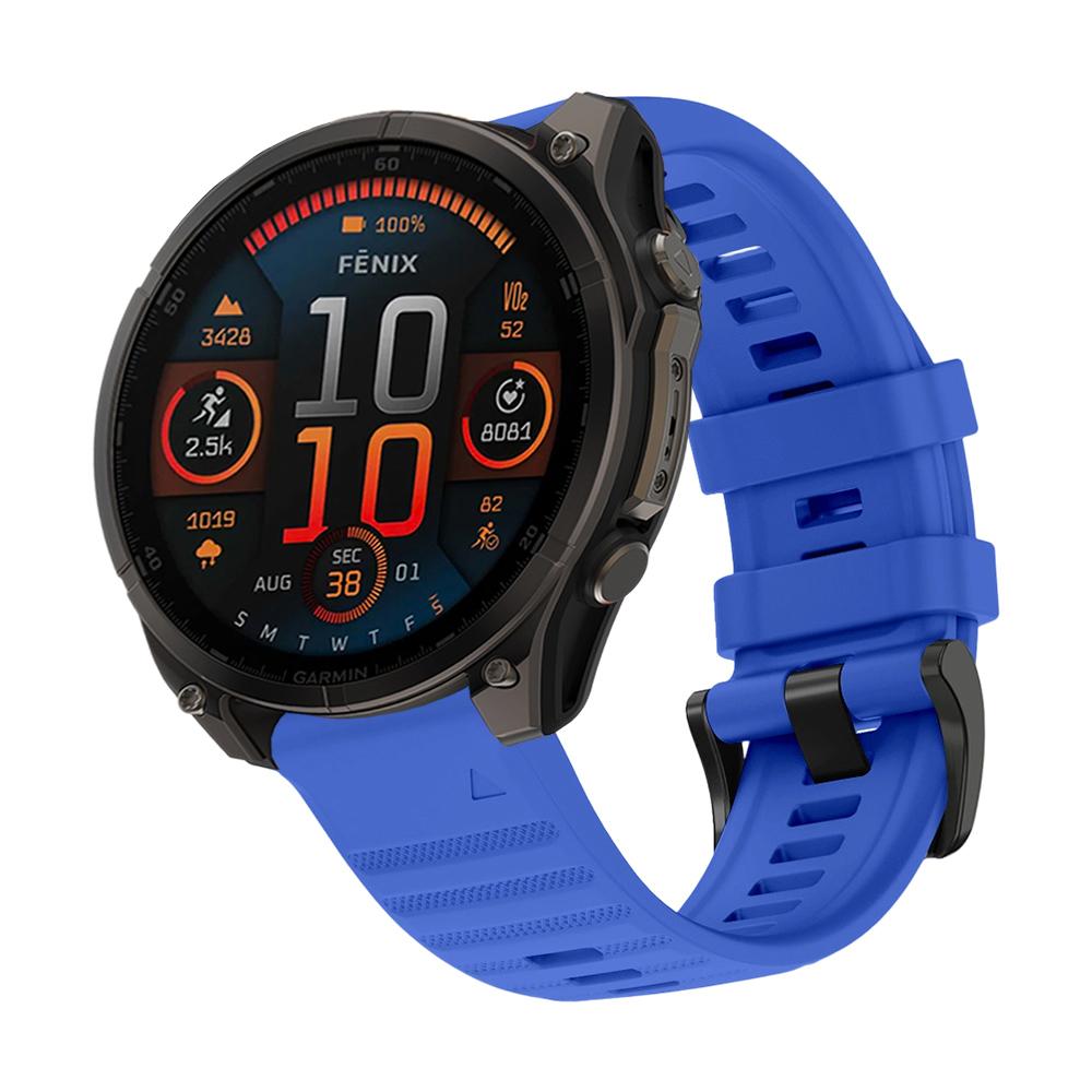 Силиконовый наручный ремешок для часов Garmin Fenix 8 43/47/51 мм, водонепроницаемый/влагостойкий/дышащий ремешок для часов 20/22/26 мм Quick Fit