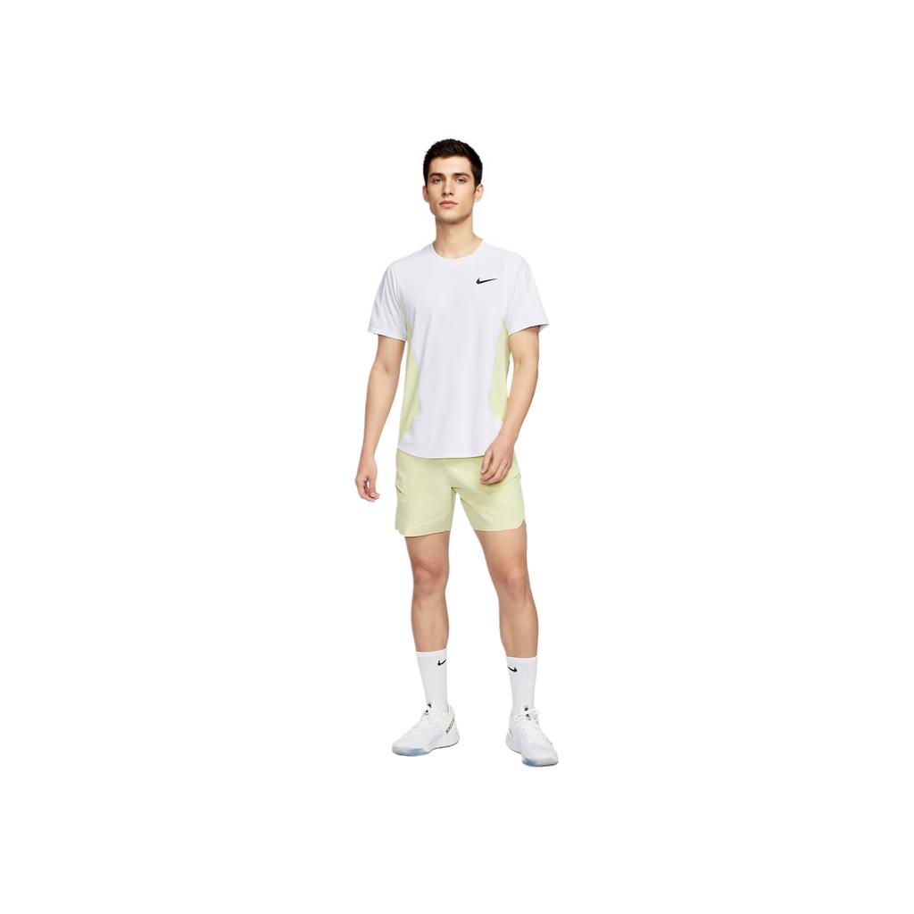 Nike Court Slam Dri-Fit Удобная Модная Универсальная Повседневная Однотонная Футболка с Коротким Рукавом с Логотипом Бренда Мужские Топы FZ6858-100
