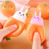 4 шт., игрушка-сжиматель в виде морковки-кролика, снимающая беспокойство, стресс, кролик, редис, сенсорная игрушка-щипок для детей и взрослых, игрушка-игрушка в виде овощей и животных