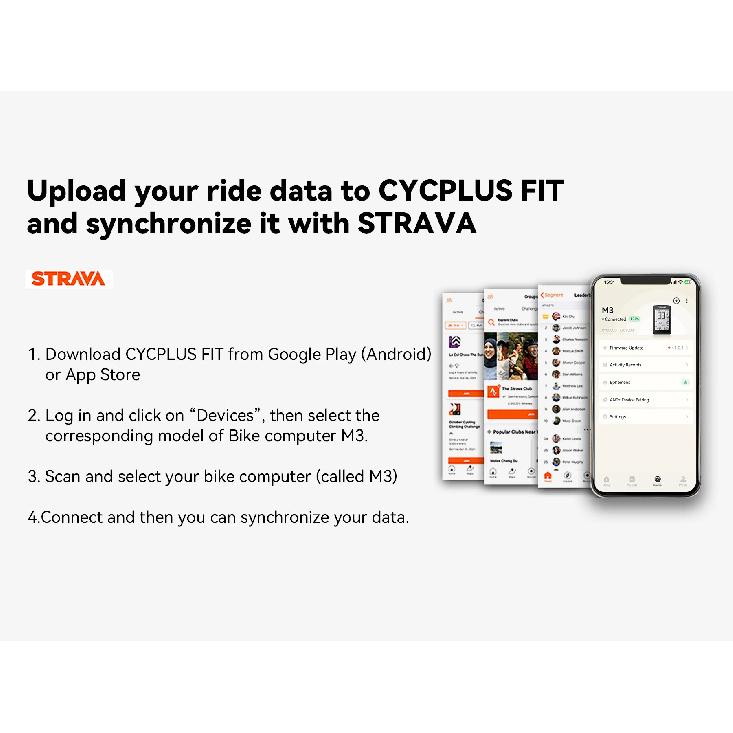 CYCPLUS M3 GPS Велокомпьютер Велоспорт Велосипедные Аксессуары Беспроводной ANT+ BLE 5.0 Водонепроницаемый Спидометр Велосипеды Езда Одометр