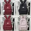 Nylon Quilted Backpack For Women With Butterfly Pattern And Lightweight Design For Daily Use