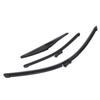 Wiper Blade Set Front Rear Windscreen Wiper Blade Rubber ABS Easy To Install Replacement for Fiat 500 500C 500L 2009-2023