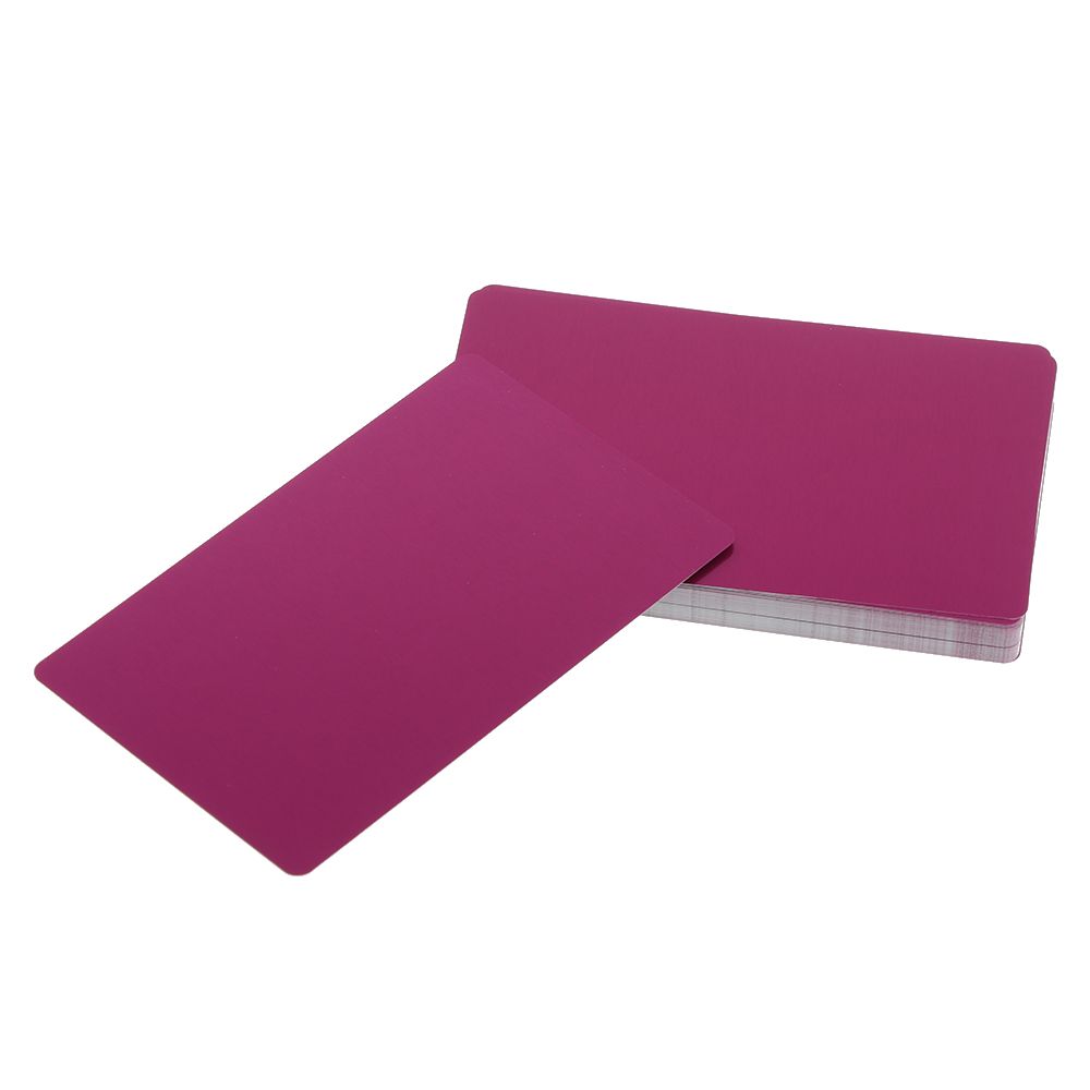 50 Pcs/Set Portable Laser Engraving Business Visit Business Card Metal Carte Name Cards Blank