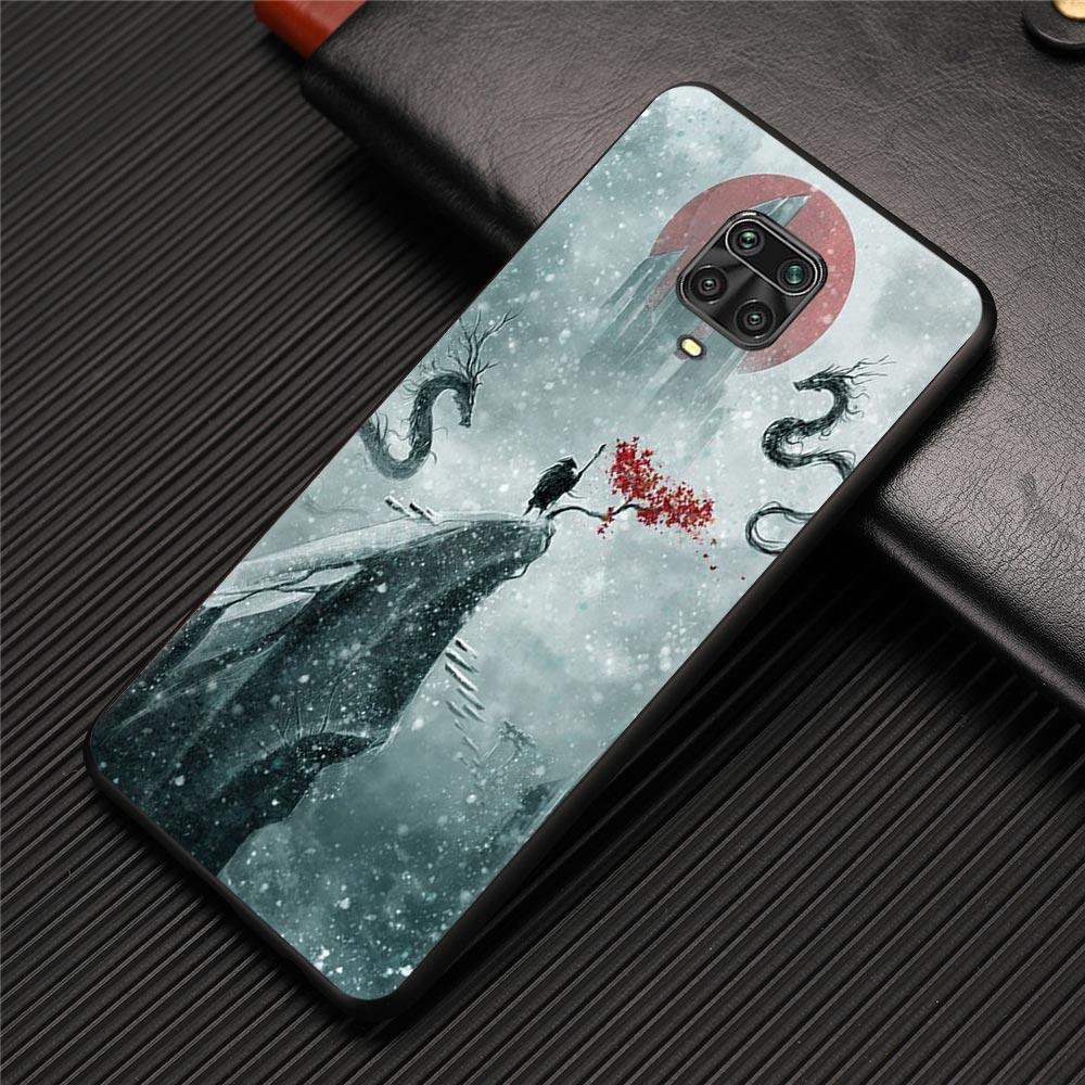 Чехол для Xiaomi Redmi Note 11 11T 11S 9 8 10 Pro 7 9T 8T 9S 10Lite, чехол для REDMI 9 8 9C 9A 7A с рисунком японского самурайского искусства