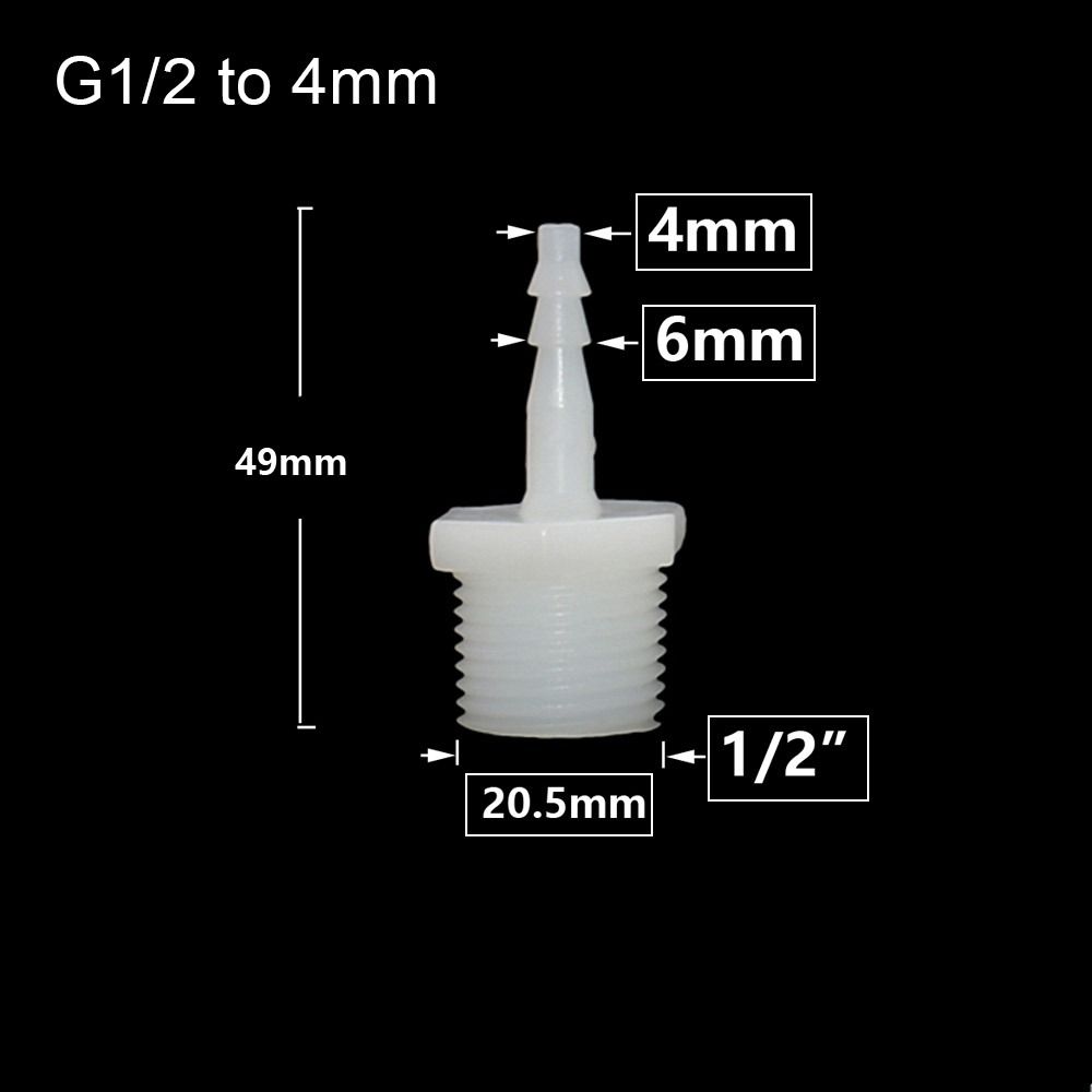 1/10 шт. фитинги для труб, разъем для шланга, система капельного орошения, резьба 1/2 дюйма, муфта для зазубренной трубы