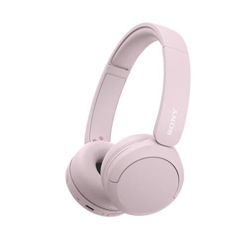 Sony WH-CH520 Wireless Headphones Pink Bluetooth Lightweight 147g Customizable Sound Equalizer 50H Playtime 3-Minute Fast Charge Multi-Point