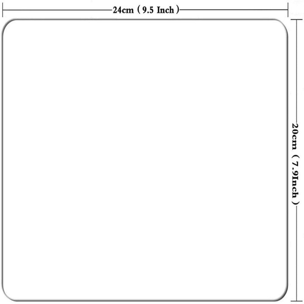 Rubber+cloth Black Cat Gaming Mouse Pad 9.45 X 7.87 X 0.12 Inches Rubber Base Mouse Pad  Office