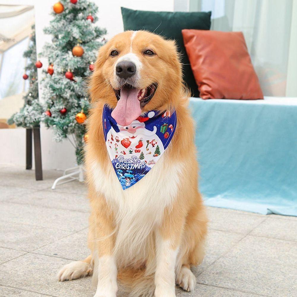 Christmas Dogs Clothes Triangle Bandanas Pet Scarf Dog Bandana Dog Accessories Pet Supplies