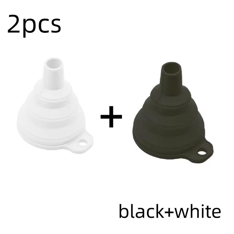 1/2/4PCS Silicone Collapsible mini Foldable Funnel  Portable Funnels for Fuel Hopper Beer Oil Kitchen Accessories Tools Items