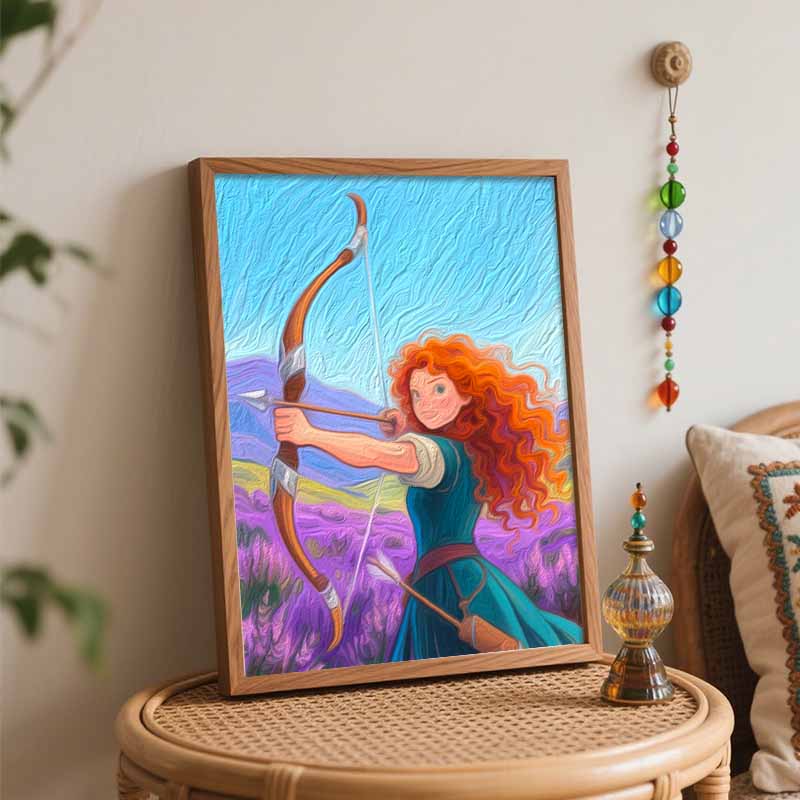 Disney Brave Merida Paint by Numbers Painting Art Kit Home Decor Gift