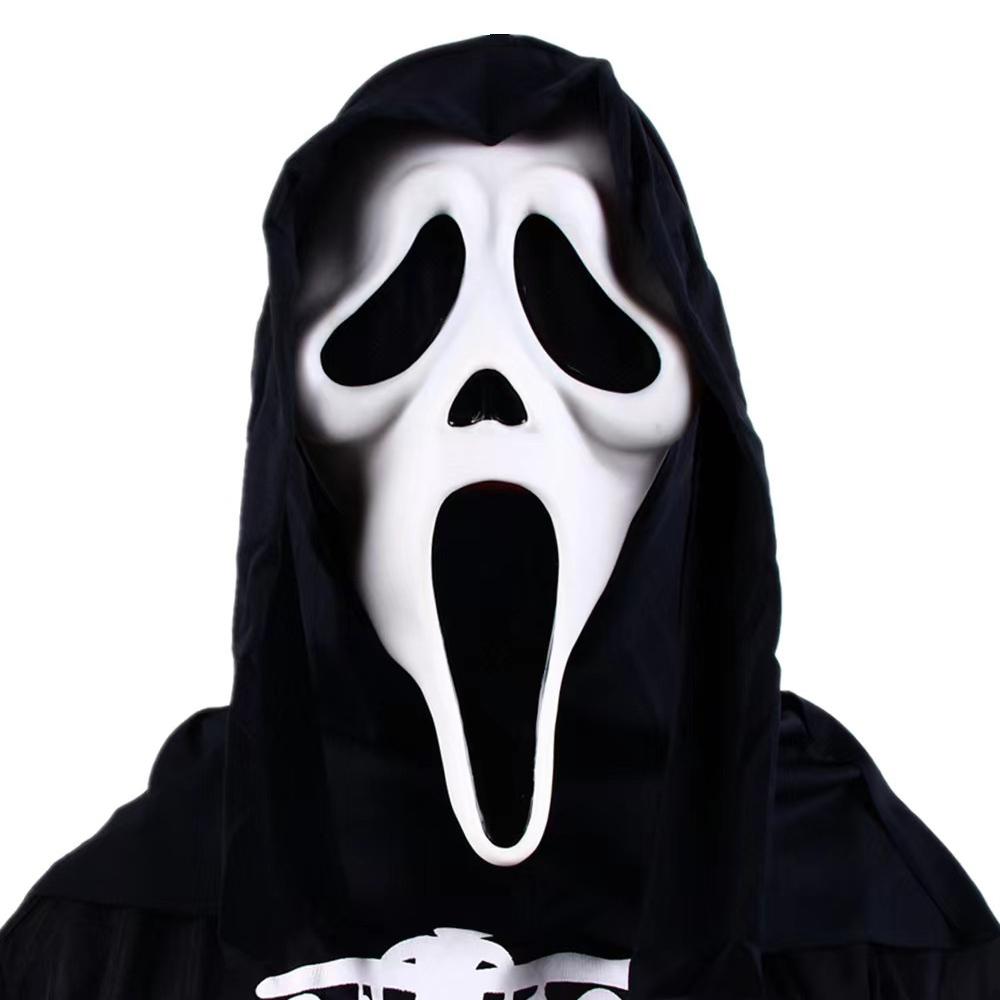Screaming Ghost Face Head Mask Halloween Mask Full Head Masks for Cosplay