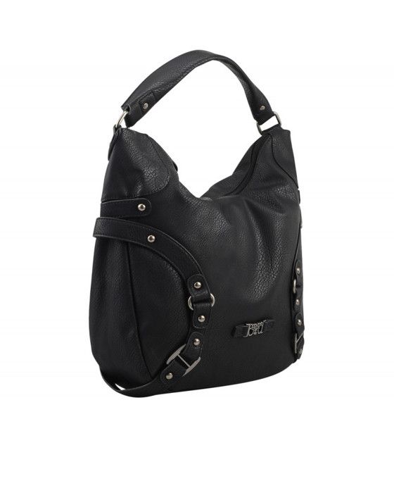 Sac seau - Le Temps des Cerises - LOOP - Noir - Cuir synthétique - Fermeture zippée