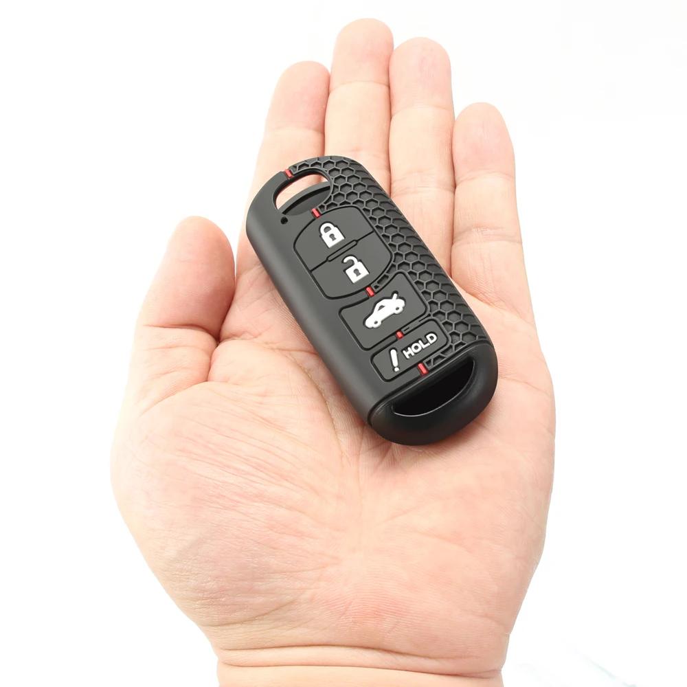 Silicone Car Remote Key Case Cover Fit for Mazda 2 3 6 Axela Atenza CX-5 CX5 CX-7 CX-9 2014 2015 2016 2017 2018 Smart 2 Buttons