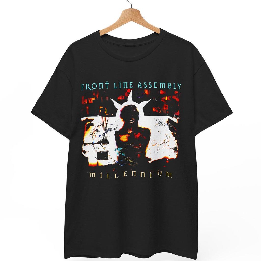 Front Line Assembly Millennium Album Tee, Industrial Cyberpunk Band Shirt