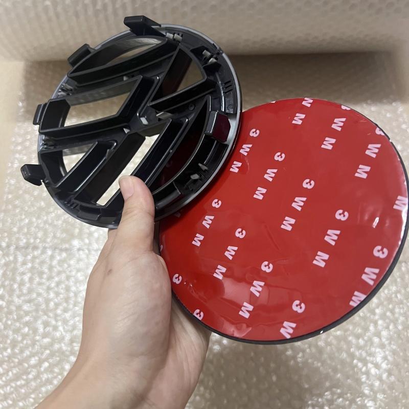 BIG1 2pcs Replacement Front and Rear part 135mm Front Emblem +130mm Rear Trunk for vw Caddy 2010 2011 2012 2014 2015 Lid Emblem Logo