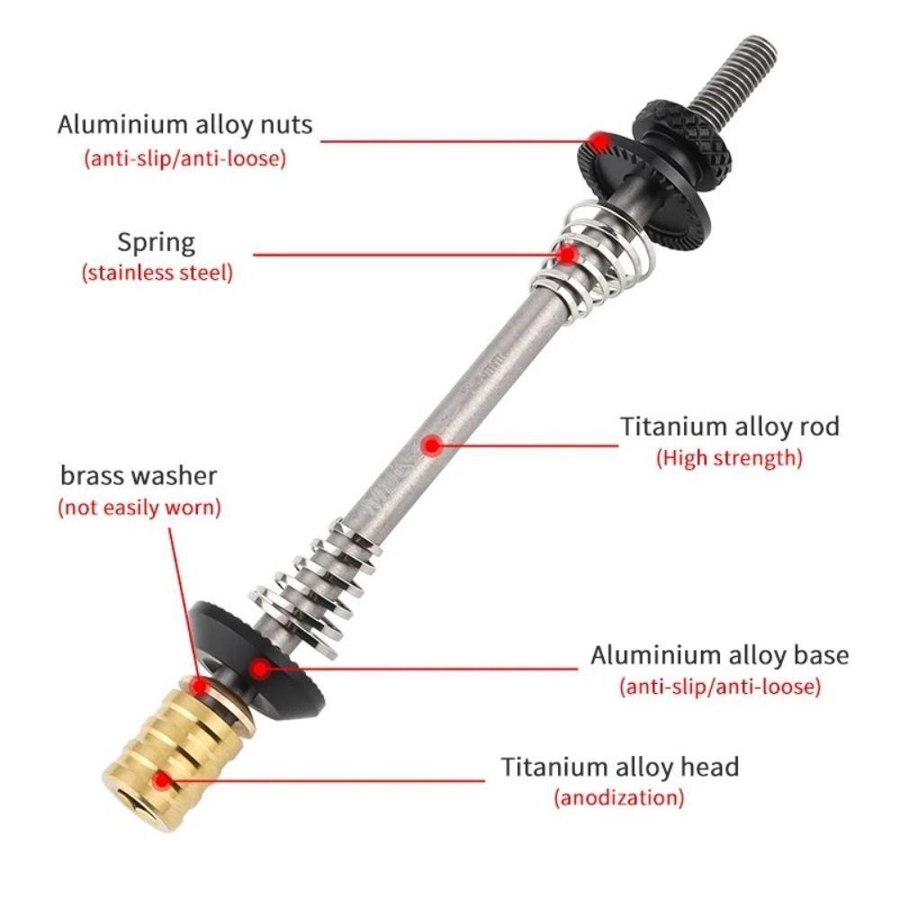 130-135mm Bicycle Quick Release Lever Ultralight Bicycle Steel Skewers Folding