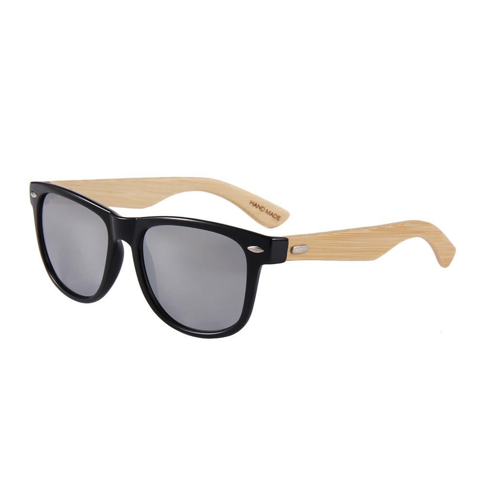 New European and American popular fashion outdoor sunglasses rice nail imitation bamboo leg sunglasses men's and women's retro glasses