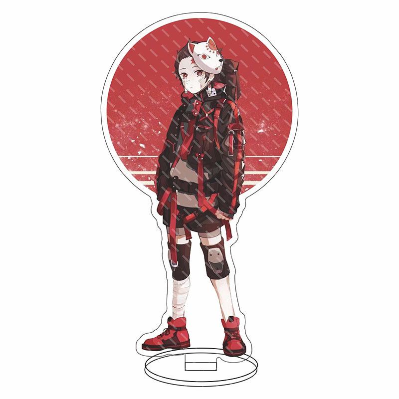 Убийца демонов: Подставка Kimetsu no Yaiba Танджиро Незуко двусторонняя HD акриловая фигурка аниме Жуткий Праздничный подарок 16 см
