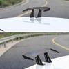 GT Style Mini Wings Carbon Look Tail Wing Auto Styling Decoration Car Rear Spoiler