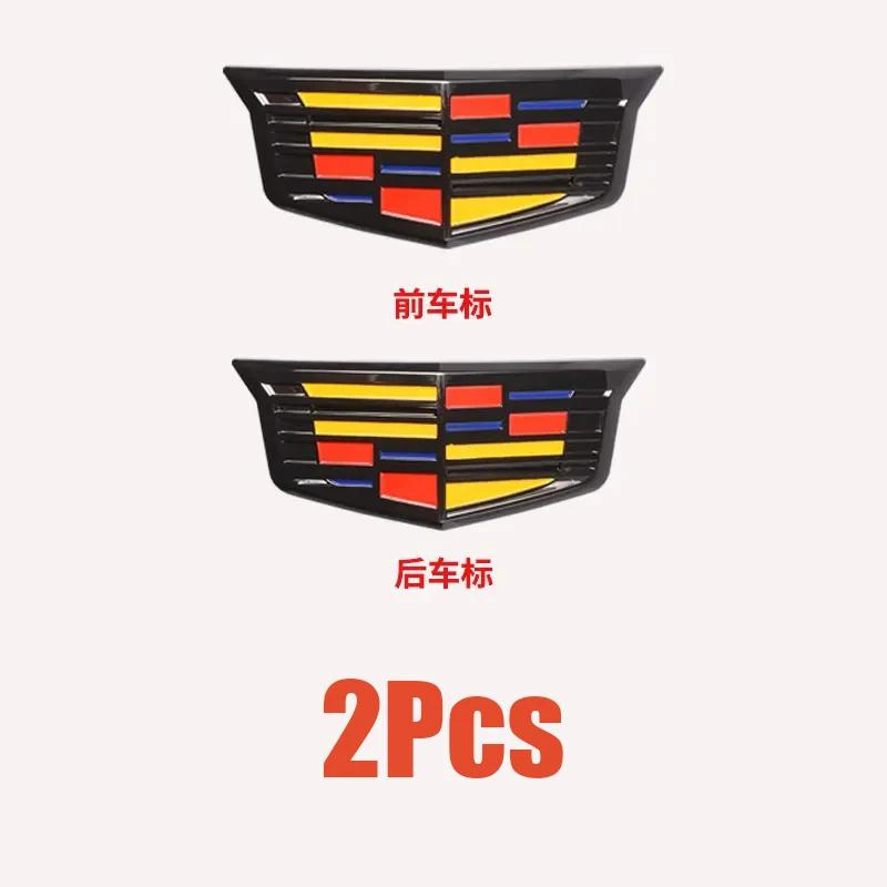 pclrs3 Cadillac XT5 Emblem Cover Premium ABS Material Front Rear Logo Overlay OEM Style Replacement Trunk Badge Car Accessories